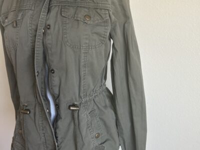 Ashley By 26 International Green Utility Jacket with Hood