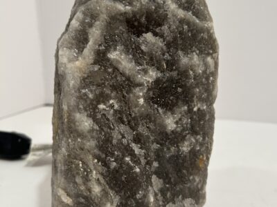 Salt stone lamp gray