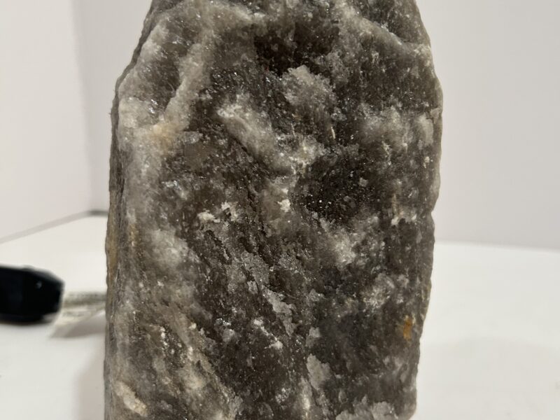 Salt stone lamp gray