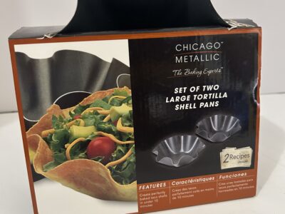 Set of 2 tortilla shell pans