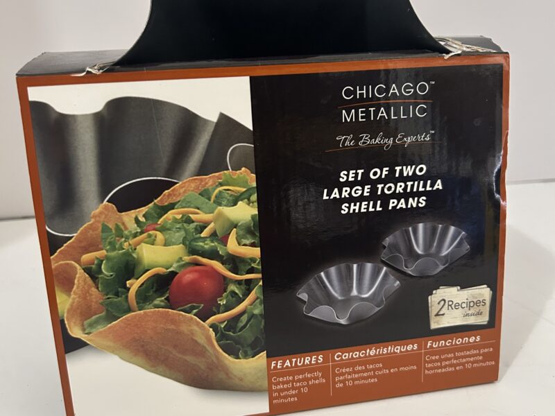 Set of 2 tortilla shell pans