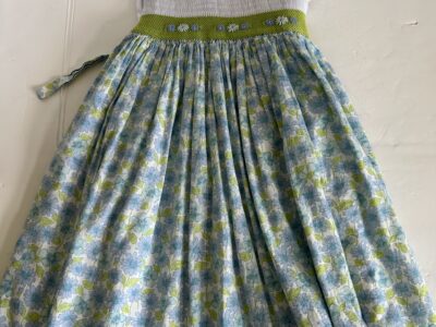 Blue and White Sleeveless Sundress with Scoop Neck Anavini size 6 girl