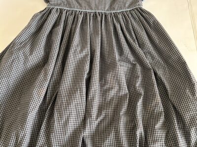 Strasburg Black and White Gingham Sundress with Peter Pan Collar 5y