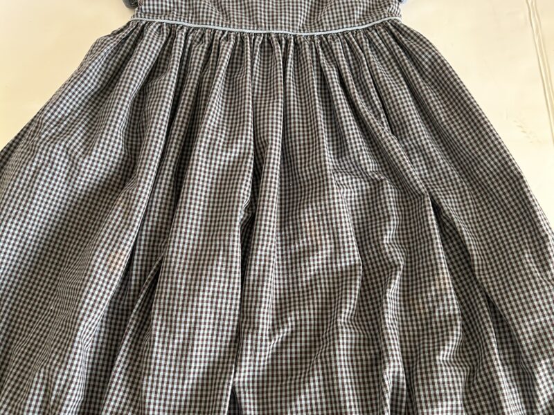 Strasburg Black and White Gingham Sundress with Peter Pan Collar 5y