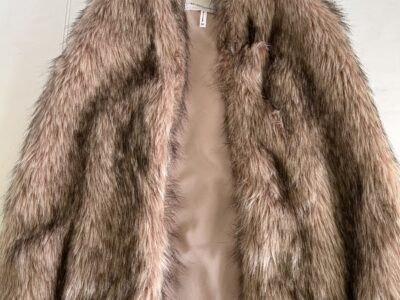 BCBGeneration Brown Faux Fur Vest Cozy and Stylish