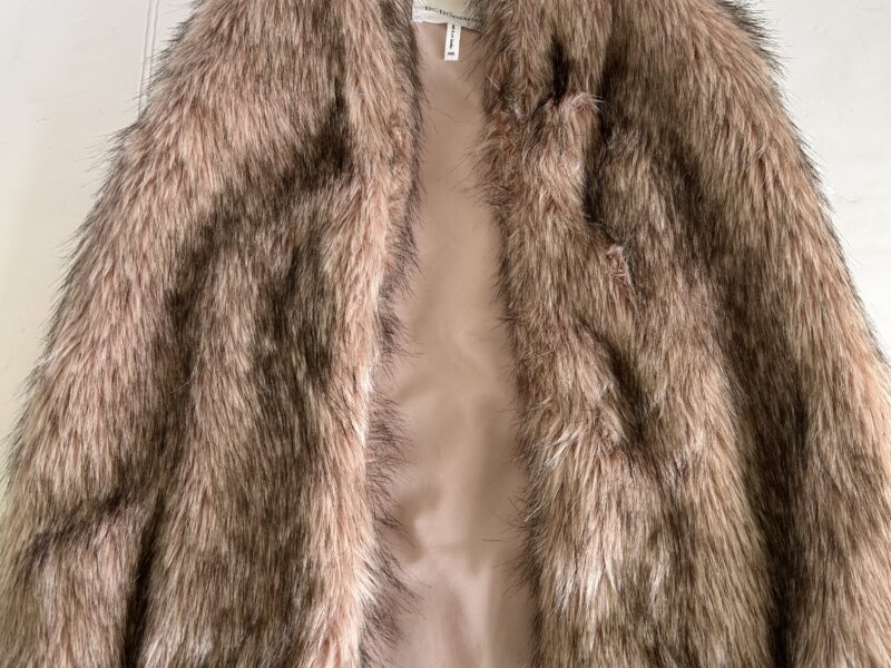 BCBGeneration Brown Faux Fur Vest Cozy and Stylish