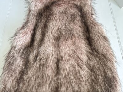 BCBGeneration Brown Faux Fur Vest Cozy and Stylish