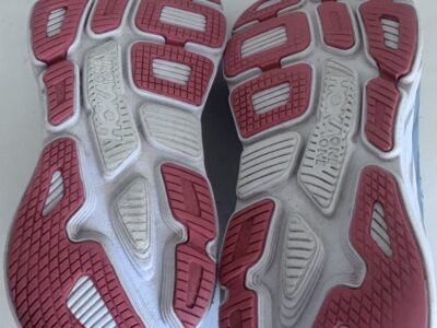 Hoka Blue and Orange Athletic Shoes with Breathable Mesh 8.5