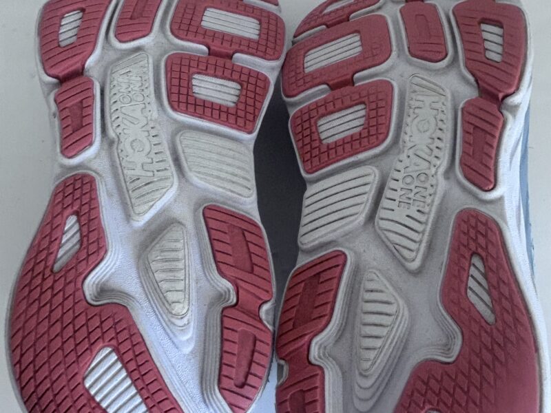 Hoka Blue and Orange Athletic Shoes with Breathable Mesh 8.5