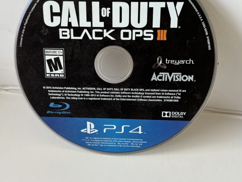Call of Duty Black Ops III PS4 DVD