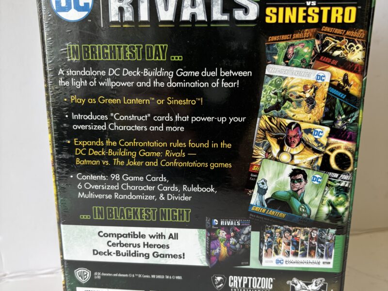 DC RIVALS Deck-building game Green Lantern vs Sinestro NIP