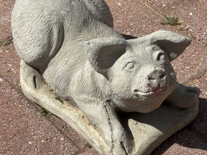 Vintage Large 13" Pig statue or doorstop