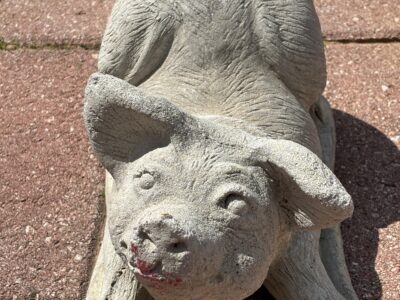 Vintage Large 13" Pig statue or doorstop