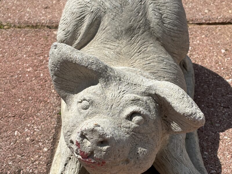 Vintage Large 13" Pig statue or doorstop