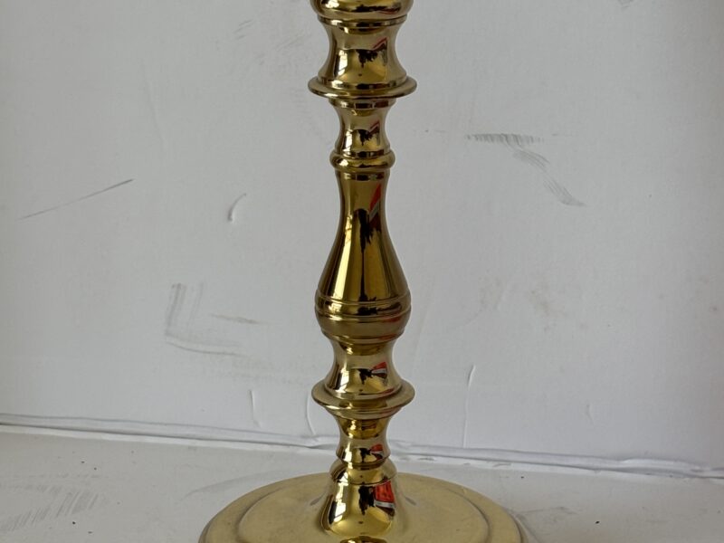 Baldwin 7" tall brass candle holder polished brass stand