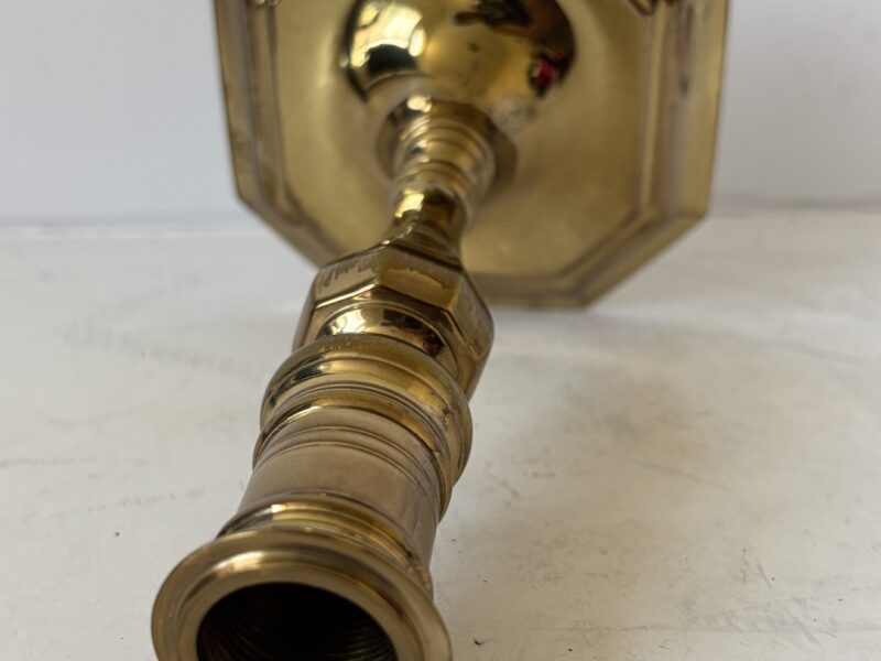 Vtg brass candle holder candle stand Baldwin?