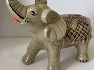 Porcelain Elephant 6-1/2" figurine