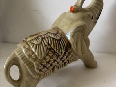 Porcelain Elephant 6-1/2" figurine