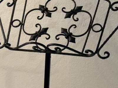 Wrought iron ornate music stand