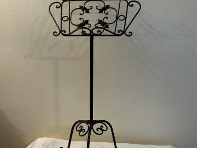 Wrought iron ornate music stand