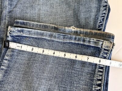 Classic Blue Bootcut Jeans with Faded Denim by Axel Size 38