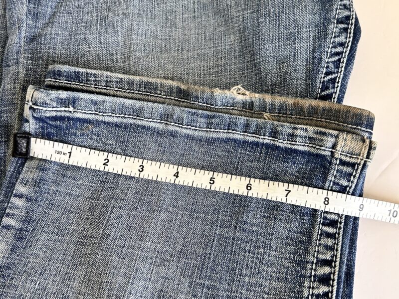 Classic Blue Bootcut Jeans with Faded Denim by Axel Size 38