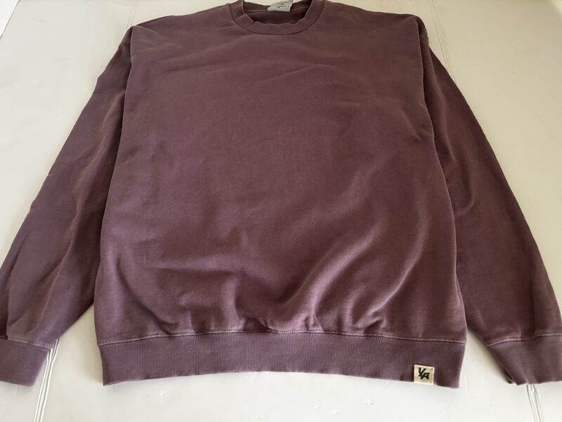 Classic Purple Crewneck Sweater with Relaxed Fit