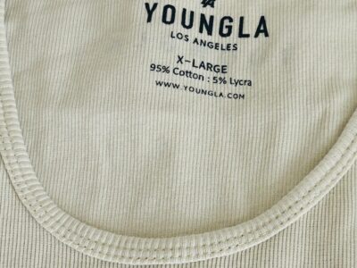 YoungLA Cream Sleeveless Tank Top XL