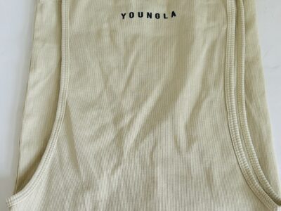 YoungLA Cream Sleeveless Tank Top XL