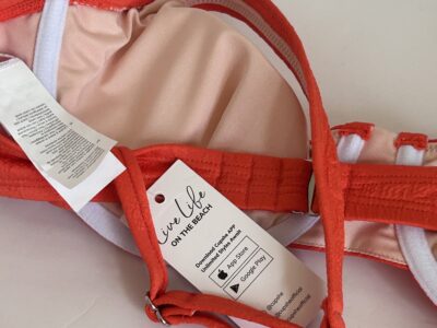 Cupshe Red Bikini Swimwear with High-Cut Design