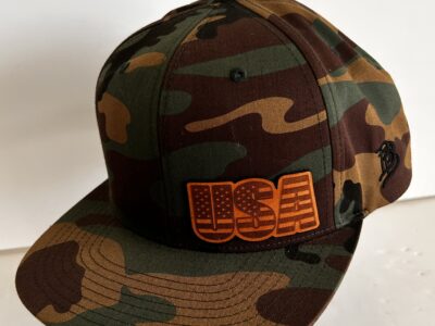 The Classic Green and Brown Camouflage Snapback Hat
