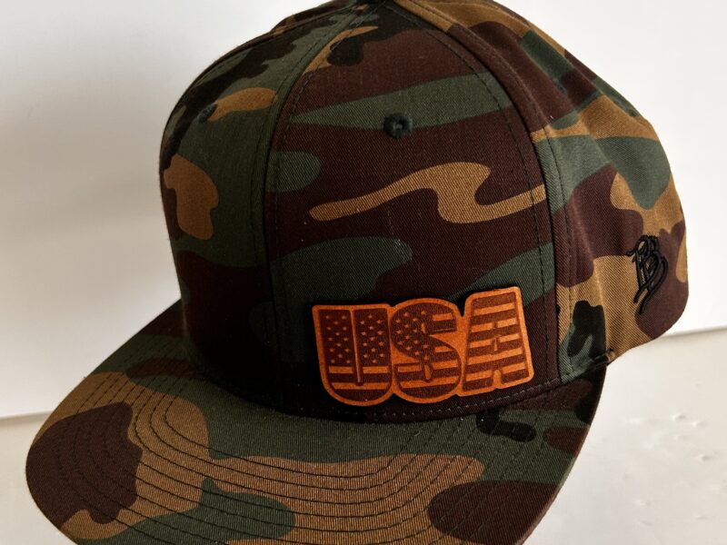 The Classic Green and Brown Camouflage Snapback Hat