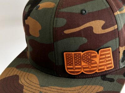 The Classic Green and Brown Camouflage Snapback Hat