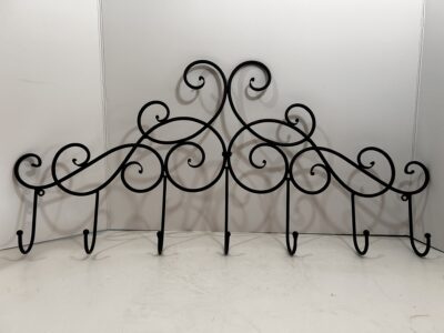 SOLD Metal hanger with 7 hooks