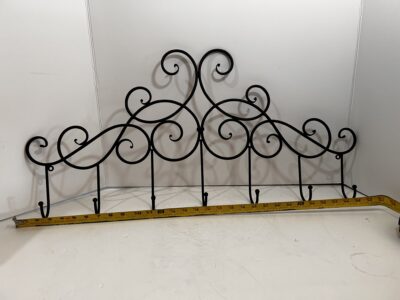 SOLD Metal hanger with 7 hooks