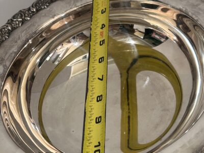 Vintage Oneida footed serving bowl with lid