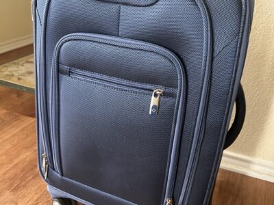 Used Samsonite carryon luggage blue