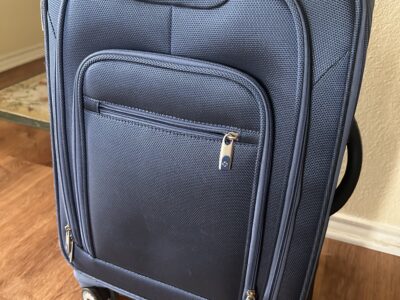 Used Samsonite carryon luggage blue