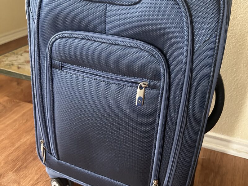 Used Samsonite carryon luggage blue