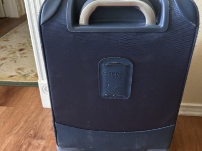 Used Samsonite carryon luggage blue