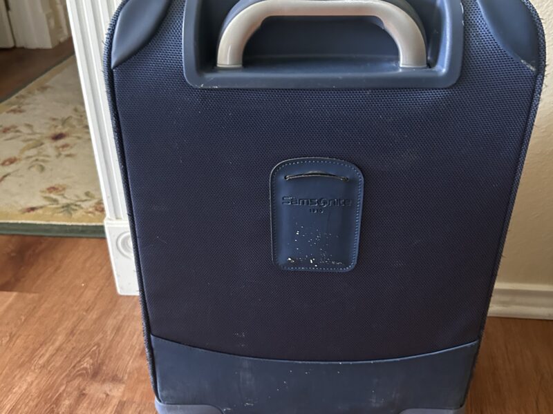 Used Samsonite carryon luggage blue