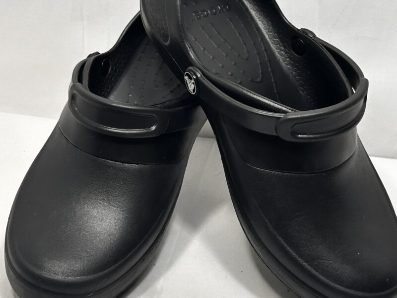 CROCS Black Durable Mules with Heel Strap