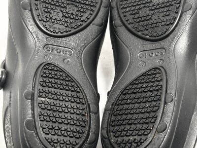 CROCS Black Durable Mules with Heel Strap
