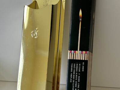 Brass Fireplace match holder wall mount