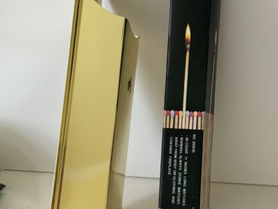 Brass Fireplace match holder wall mount