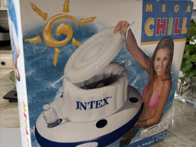 Intex Floating Cooler 31" inflatable Chiller blue and white