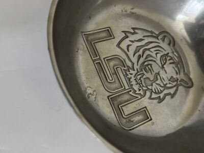 LSU TIGERS Silverplate 6" bowl for keys trinkets coins etc