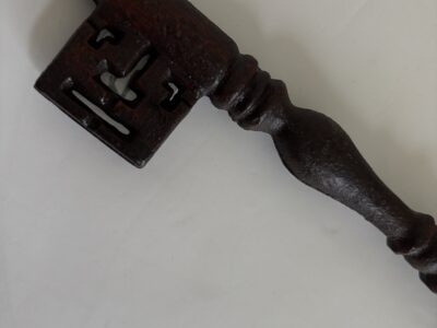 Decorative 12" ornate skeleton key with tassel