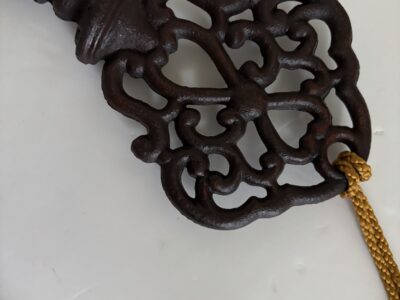 Decorative 12" ornate skeleton key with tassel