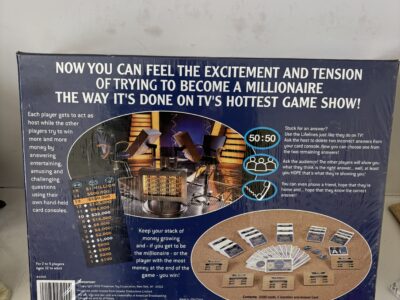 Who Wants to be A Millionaire NIP based on smash hit TV Game Show